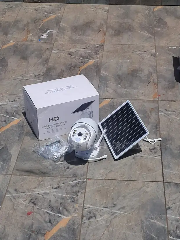 UBox 4G SIM Card Solar PTZ CCTV Camera Outdoor Security - 1