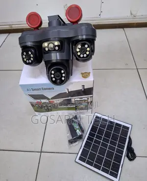 V380 Triple Lens 4G Solar Camera for Outdoor Security