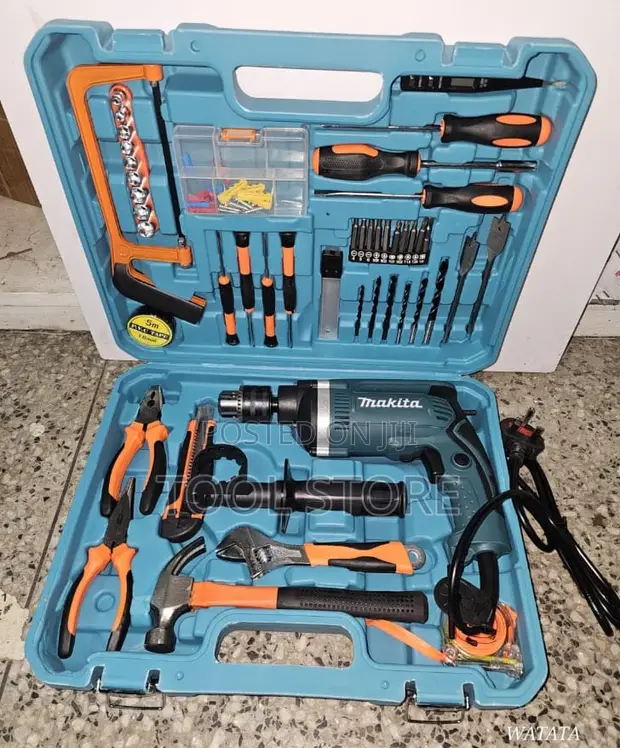 Makita 800W Electric Drill & Multi-Tool Kit - 1