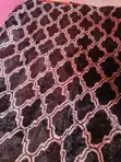 5x7 Luxury Furry Area Rug - Modern Grey Trellis - 2