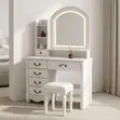 5-Drawer Vintage LED Dressing Table - 4