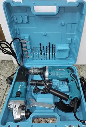 Makita Drill na Angle Grinder Combo Kit