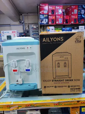 Ailyons Kidakuaji Maji cha Juu cha Meza Bluu-Nyeupe