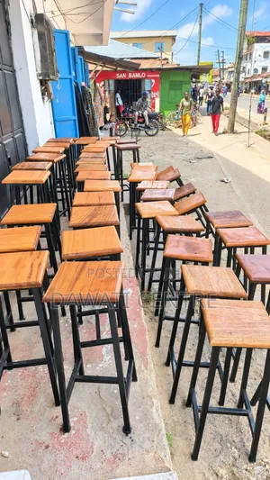 School Lab Stool - Solid Mahogany