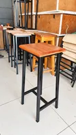 School Lab Stool - Solid Mahogany - 2
