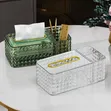 Spring Fitted Acrylic 3 Slot Serviette Holder - Green - 1