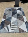 Deluxe 3D Printed Carpet ya Jiometri 5x8 - 2