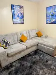 L-Shaped Sofa Set - Grey - 2