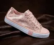 Peach Leather Converse Sneakers - 1