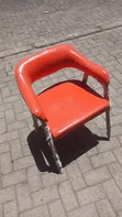 Orange Modern Dining Chair - 1