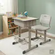 Kids Study Desk and Chair Set - Height Adjustable - 1