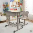 Kids Study Desk and Chair Set - Height Adjustable - 3