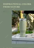 Insulated Travel Mug yenye Handle & Lid - 5