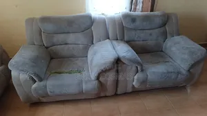 Seti ya Sofa za Kahawia Zilizotumika - Mito Minene Inayostarehesha