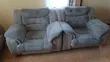 Seti ya Sofa za Kahawia Zilizotumika - Mito Minene Inayostarehesha - 1