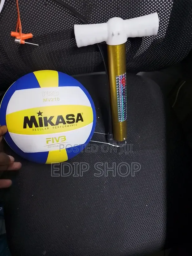 Mikasa MV210 Professional Volleyball with Hand Pump - 1