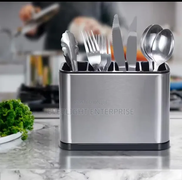 4 Compartment Kitchen Cutlery Holder - 1