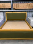 5x6 Olive Green Padded Bed - Queen Size - 2
