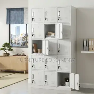 Kabati la Ofisi la Locker la Executive Lenye Milango 15 Linalofungwa