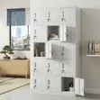 Kabati la Ofisi la Locker la Executive Lenye Milango 15 Linalofungwa - 1