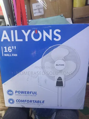 Ailyons 16 Inch White Wall Fan