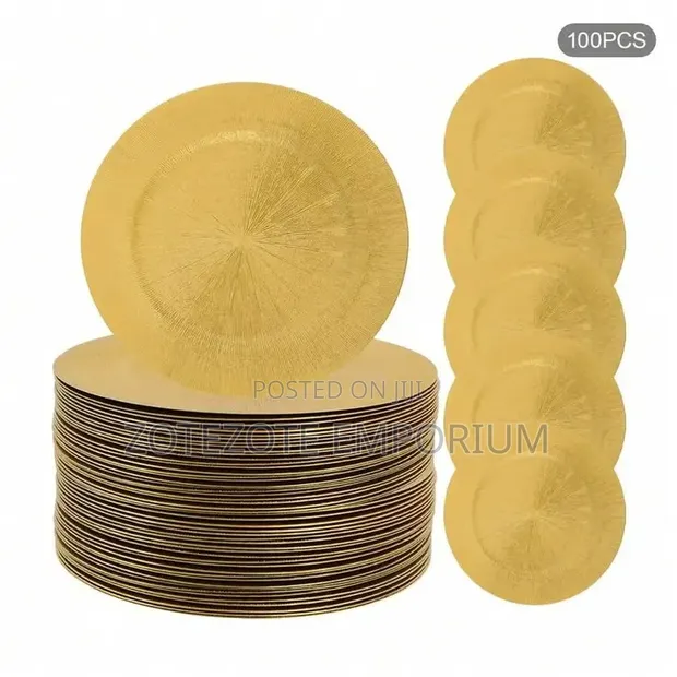 13 Inch Gold Charger Plates - 1