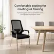 Ergonomic Mid Mesh-Back Guest Chair - 4