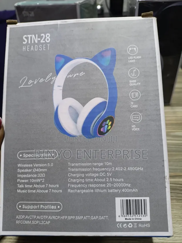 Kids Wireless Headphones - Blue - 1
