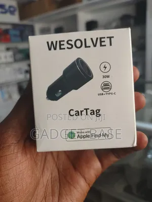 Wesolvet CarTag 30W Apple Find My Tracker na Charger ya Gari