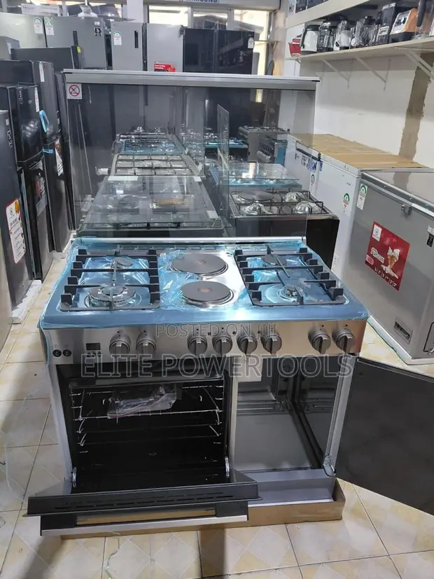 Haier 60x90cm 4 Gas + 2 Electric Standing Cooker - 1