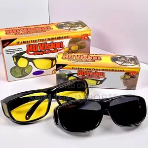 2-Piece HD Vision Wrap-Around Sunglasses (Day & Night)