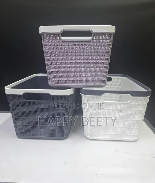 Large Plastic Storage Basket - 1