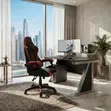 Home Office Gaming Chair - Reclining High Backrest Leather - 2
