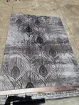 Modern 3D Peacock Feather Area Rug 5x8 - 1