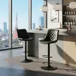 Modern Reclining Leather Home Counter Barstool - 1
