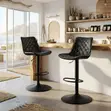 Modern Reclining Leather Home Counter Barstool - 4