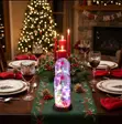 LED Christmas Tree Glass Cloche Dome - 3