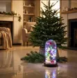 Miniature Christmas Tree in Glass Cover - 1