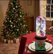 Miniature Christmas Tree in Glass Cover - 3