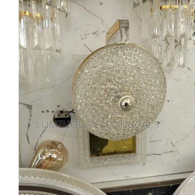 Luxury Postmodern Gold Crystal Wall Sconce Light - 1