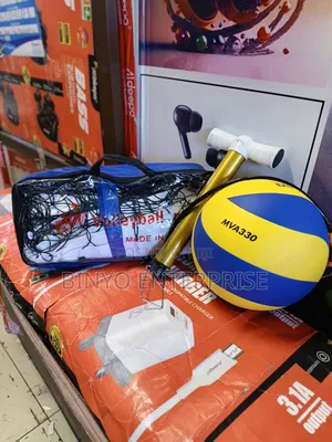 Volleyball Set: Neti, Mpira & Pampu ya Mkono