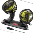 2-Speed Double Head Car Cooling Fan - 2