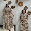 Women's Top & Skirt Set - Free Size - 1