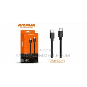 Amaya ACD-CL77 USB-C to USB-C Fast Charging Cable (1m, 60W)