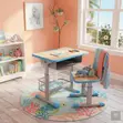 Kids Study Desk and Reclining Chair Set - 4