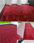 Carpet za Ofisi za Ukutani za Burgundy-Maroon Zenye Michoro - 2