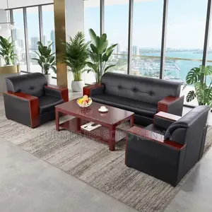 High Executive 5-Seater Leather Sofa Set