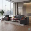 High Executive 5-Seater Leather Sofa Set - 4