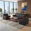 High Executive 5-Seater Leather Sofa Set - 5