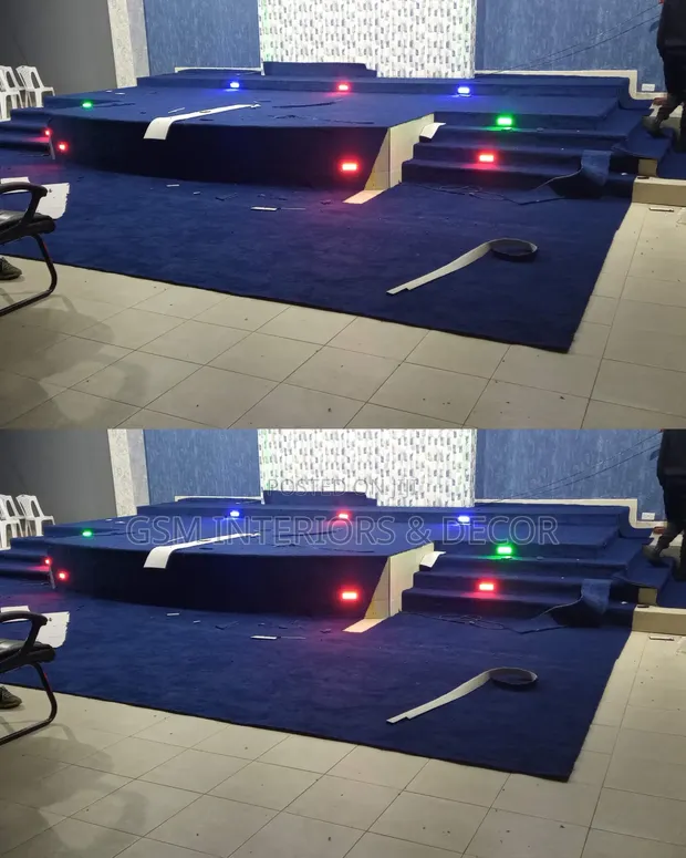 Rangi ya Bluu Giza Mikeka ya Kanisa kwa Ukarabati wa Madhabahu - 1